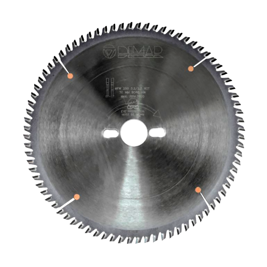 картинка Пила Dimar   поперечный рез D250x30x3,2 Z80  Артикул:  90105706 от HARVEY-RUS