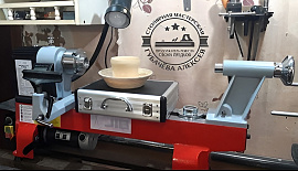 Токарный станок по дереву JIB WLB1228VDB - Первая тарелка