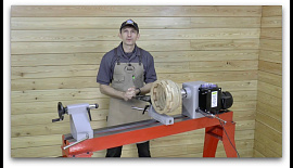 Точение сегментной вазы на токарном станке JIB W 901
